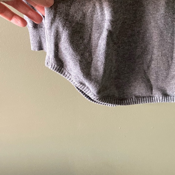 Zara Gray Crew Neck Sweater Soft Knit Relaxed Fit - Picture 4 of 11